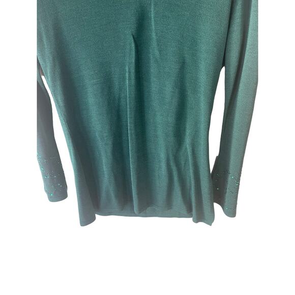 Diane Von Furstenberg Vtg Small 100% Silk Sequin Top Fairy Fitted Elena Gilbert - Picture 3 of 7